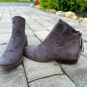 Charming Charlie grey ankle boots